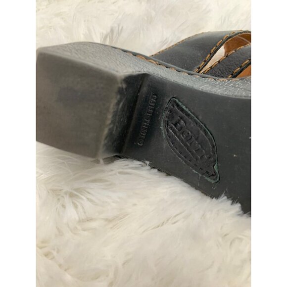 Steve Madden Womens Stela Leather Closed Toe Wedge Pumps Black Suede Size 7.5 - Picture 6 of 10